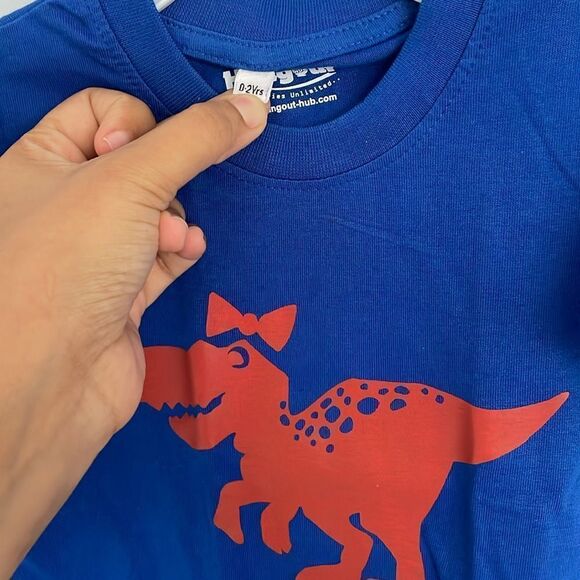 Baby sauras kids dinosaur theme family matching T shirts - Picture 3 of 7